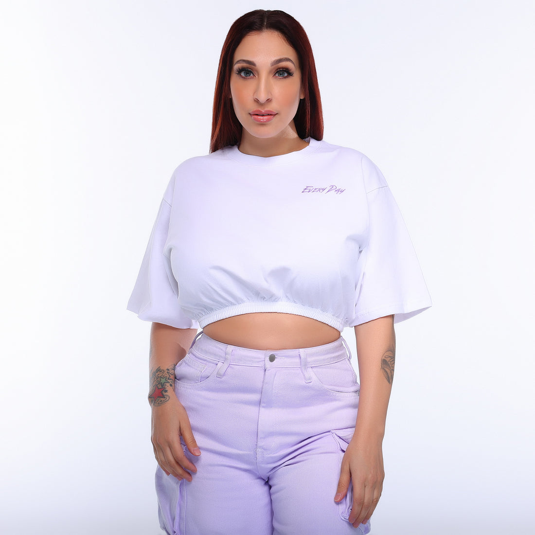 Next Level Hustle Cropped Tee